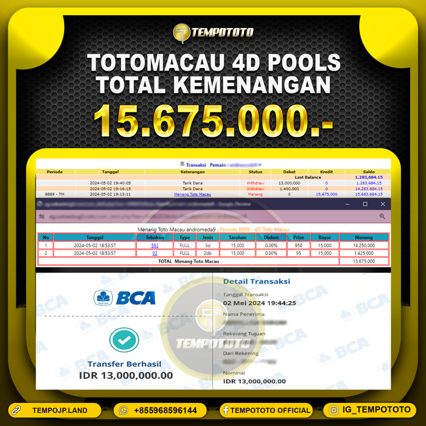 BUKTI JP TEMPOTOTO TOGEL