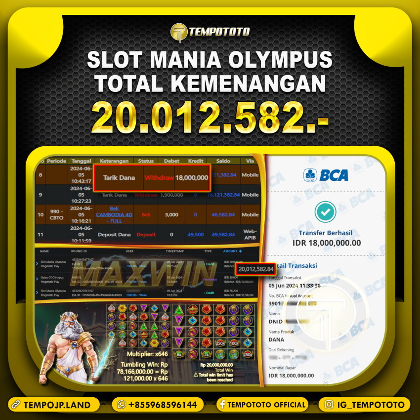 BUKTI JACKPOT TEMPOTOTO SLOT