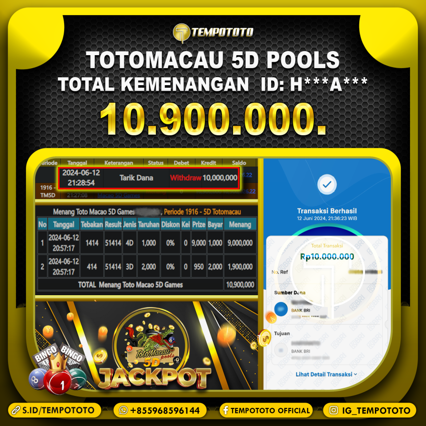 BUKTI JP TEMPOTOTO TOGEL