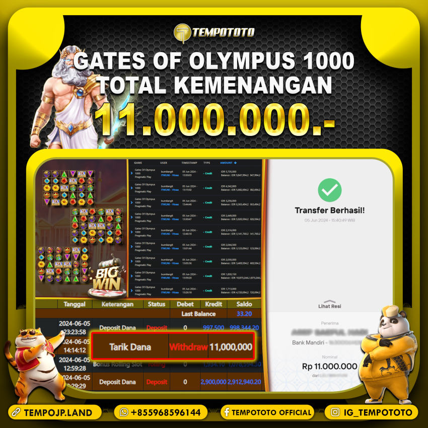 BUKTI JACKPOT TEMPOTOTO SLOT