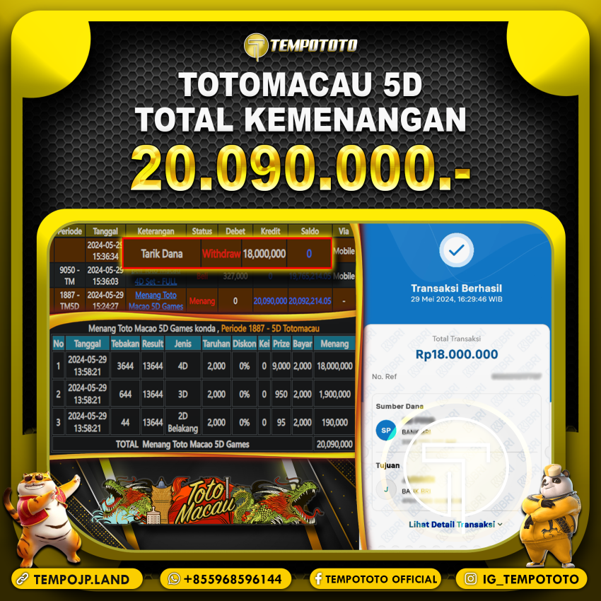 BUKTI JP TEMPOTOTO TOGEL