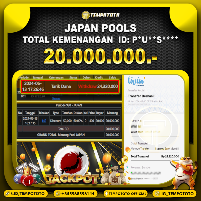 BUKTI JP TEMPOTOTO TOGEL