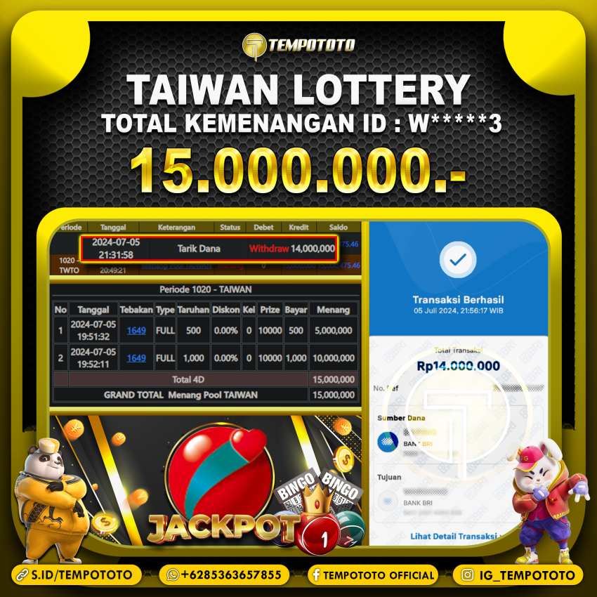 BUKTI JP TEMPOTOTO TOGEL