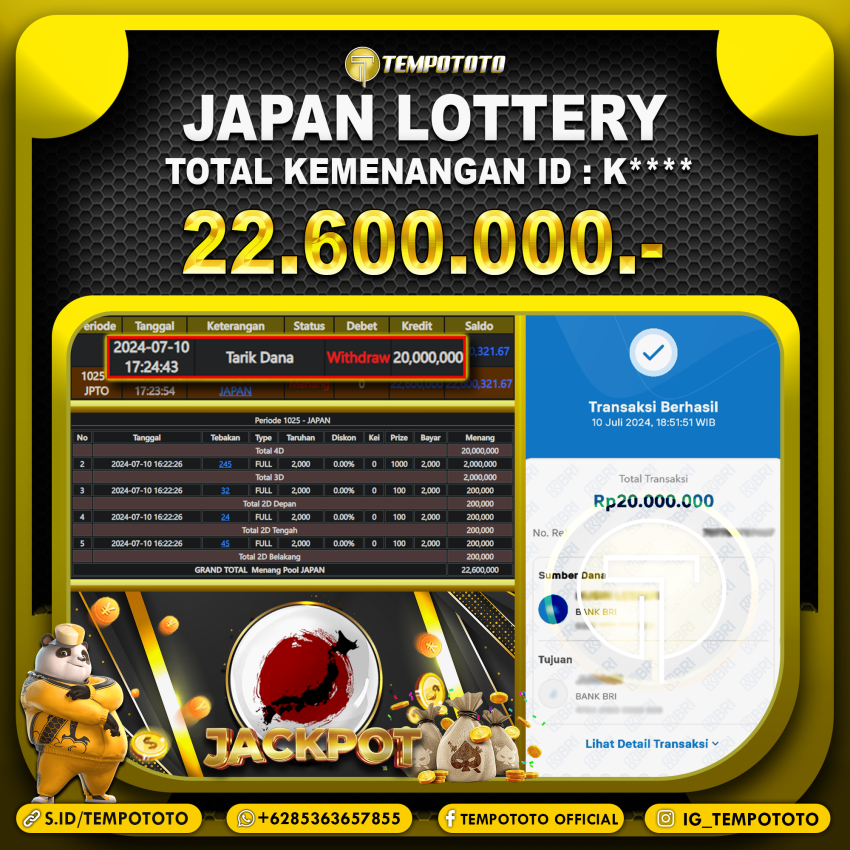 BUKTI JP TEMPOTOTO TOGEL