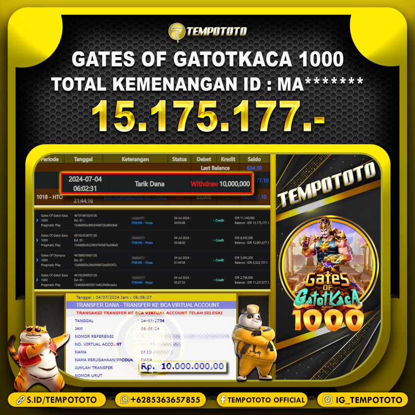 BUKTI JACKPOT TEMPOTOTO SLOT