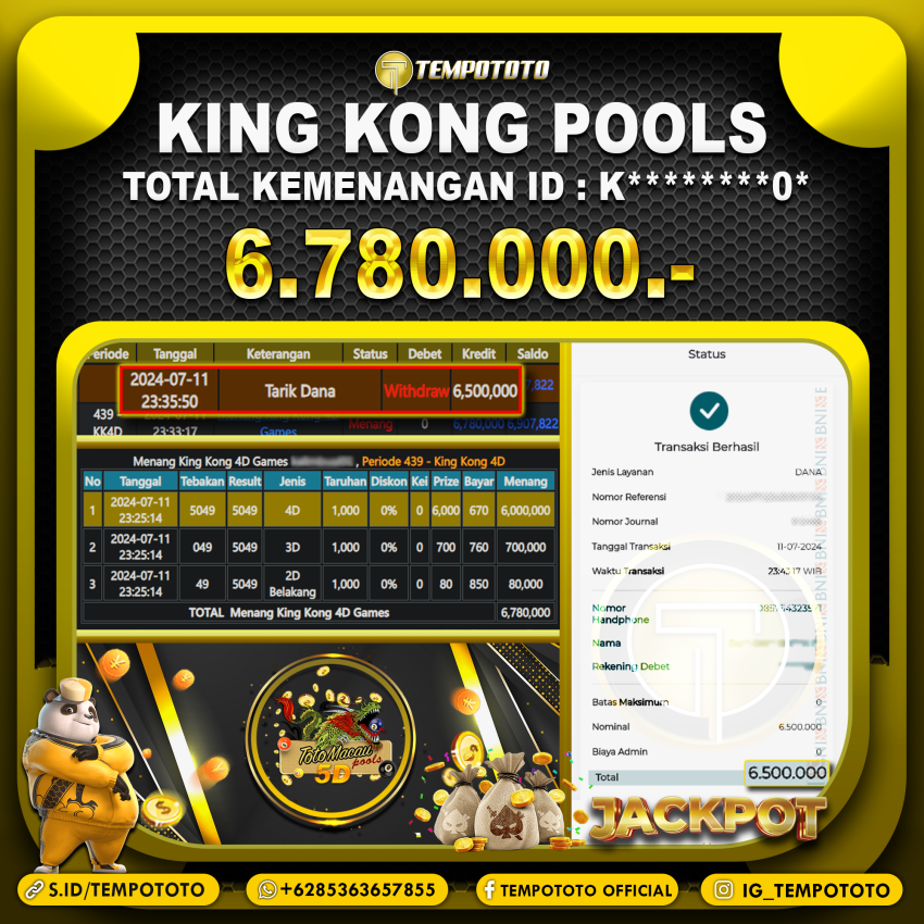 BUKTI JP TEMPOTOTO TOGEL