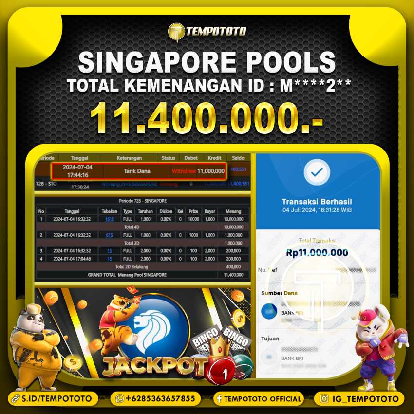 BUKTI JP TEMPOTOTO TOGEL