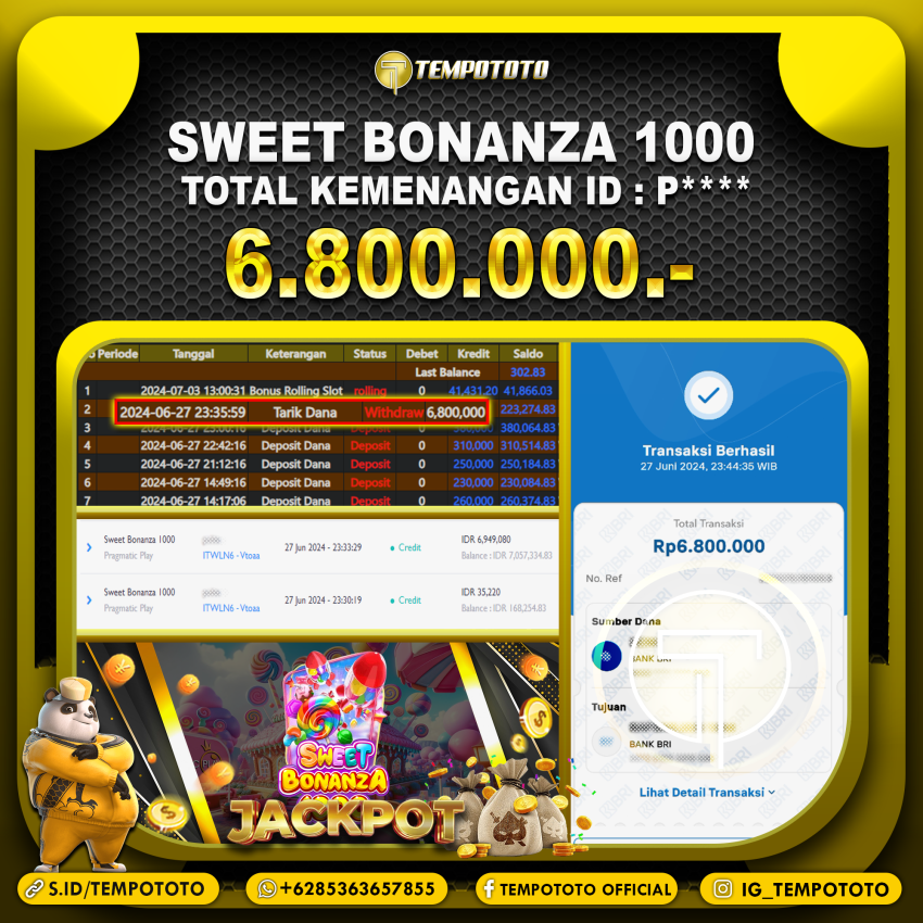 BUKTI JACKPOT TEMPOTOTO SLOT