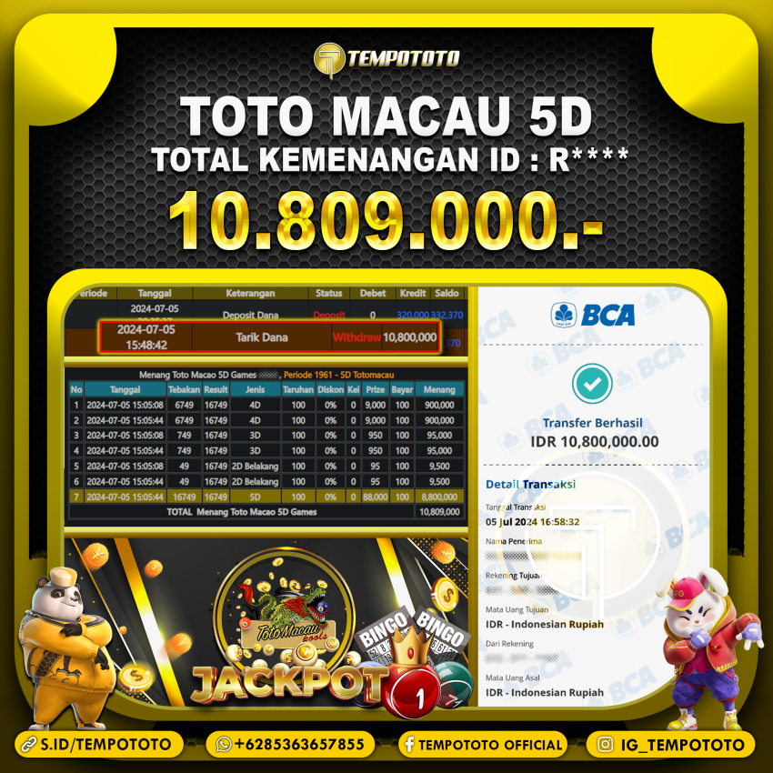 BUKTI JP TEMPOTOTO TOGEL