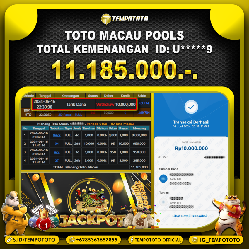 BUKTI JP TEMPOTOTO TOGEL