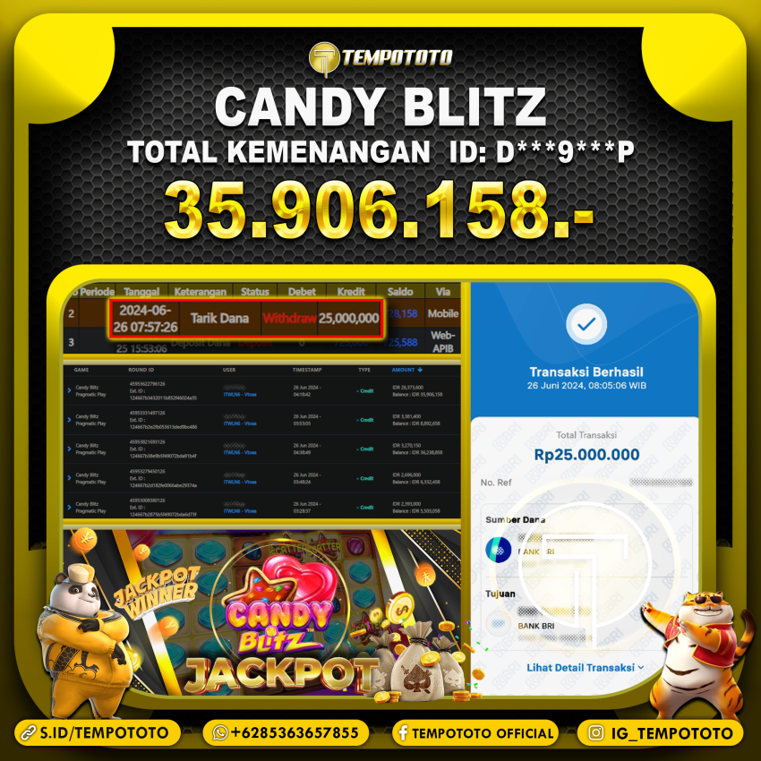 BUKTI JACKPOT TEMPOTOTO SLOT