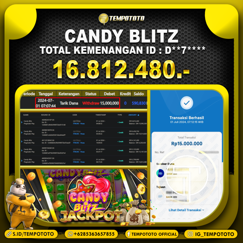 BUKTI JACKPOT TEMPOTOTO SLOT