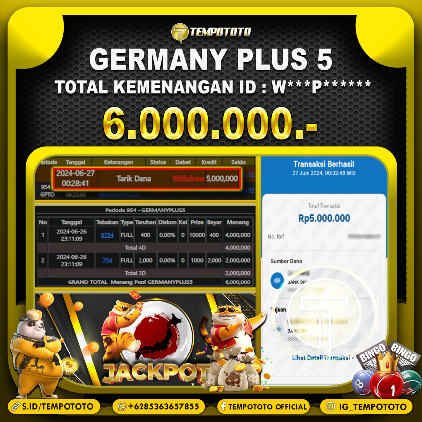 BUKTI JP TEMPOTOTO TOGEL