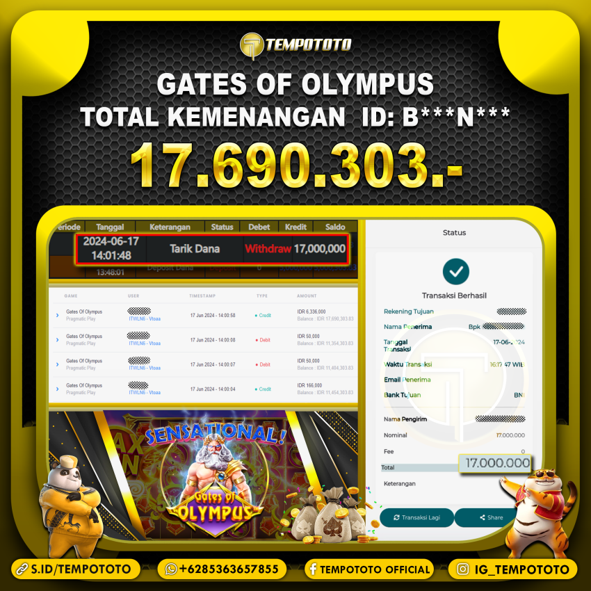 BUKTI JACKPOT TEMPOTOTO SLOT