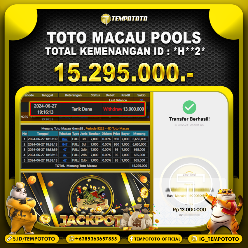 BUKTI JP TEMPOTOTO TOGEL