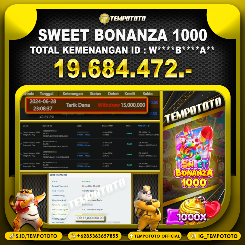 BUKTI JACKPOT TEMPOTOTO SLOT