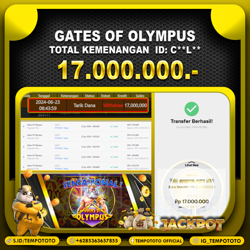 BUKTI JACKPOT TEMPOTOTO SLOT