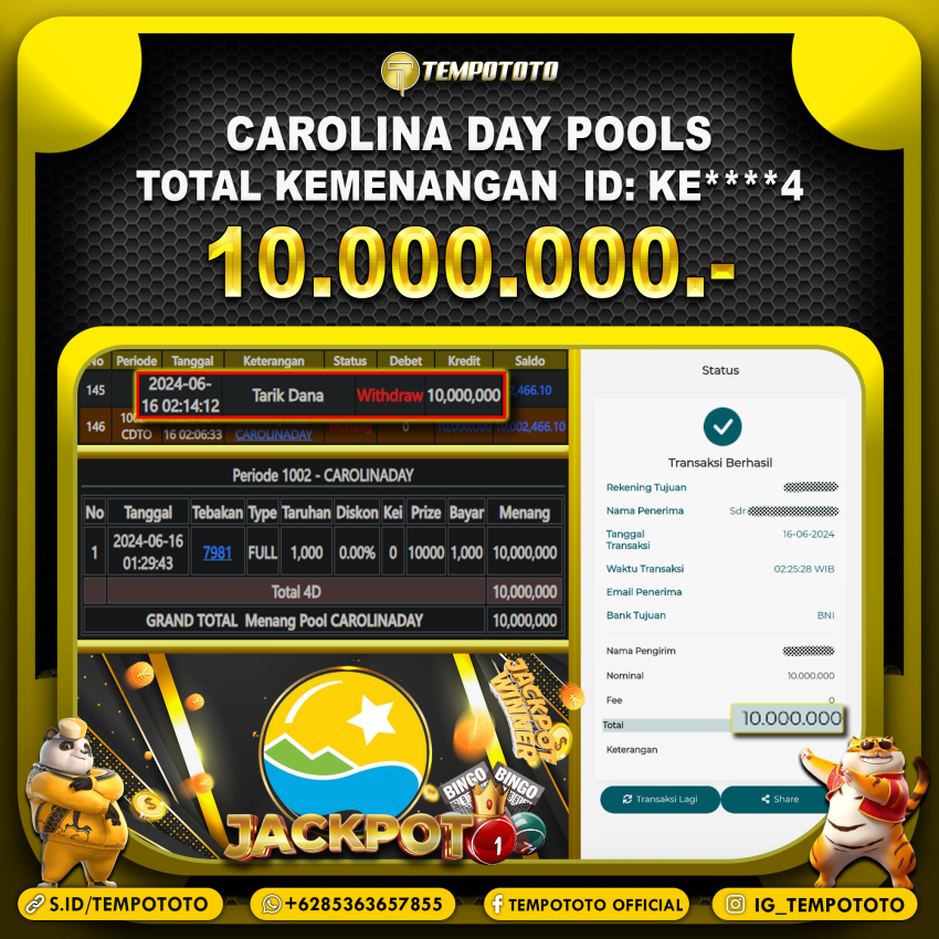 BUKTI JP TEMPOTOTO TOGEL