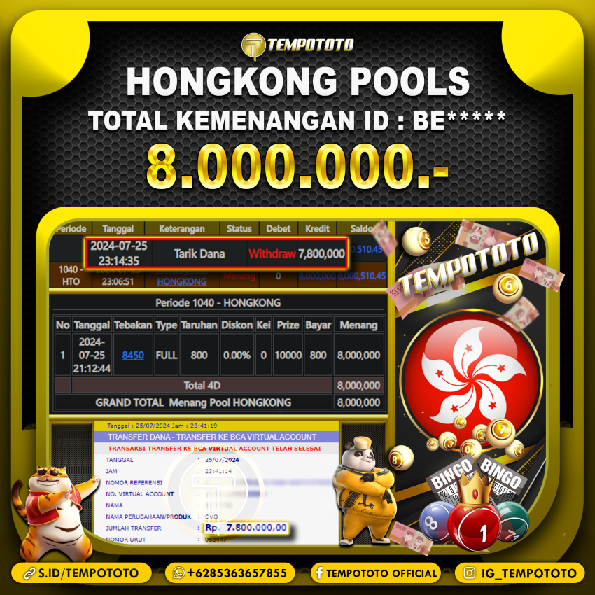 BUKTI JP TEMPOTOTO TOGEL