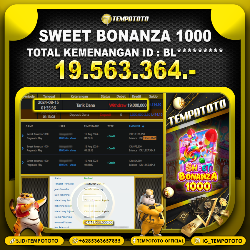 BUKTI JACKPOT TEMPOTOTO SLOT