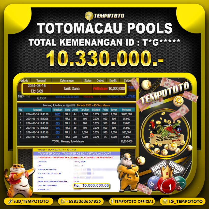 BUKTI JP TEMPOTOTO TOGEL