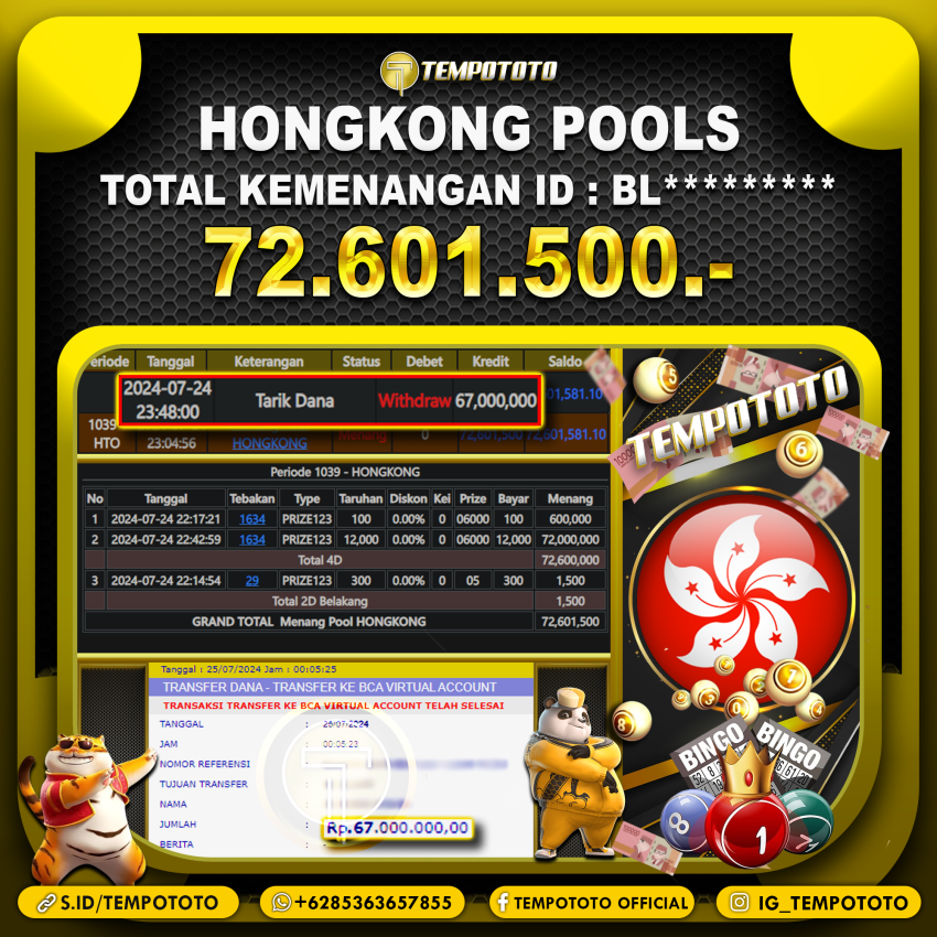 BUKTI JP TEMPOTOTO TOGEL