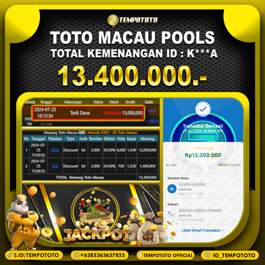 BUKTI JP TEMPOTOTO TOGEL