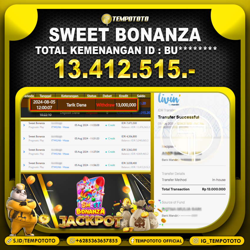 BUKTI JACKPOT TEMPOTOTO SLOT