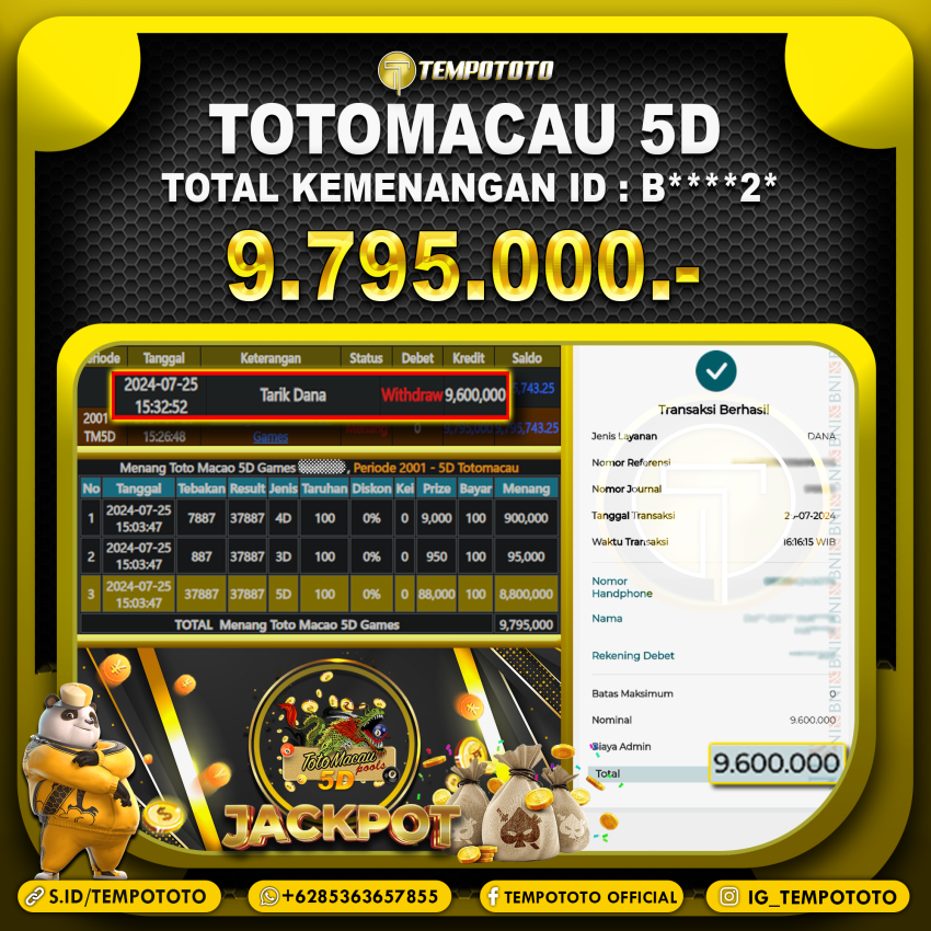 BUKTI JP TEMPOTOTO TOGEL