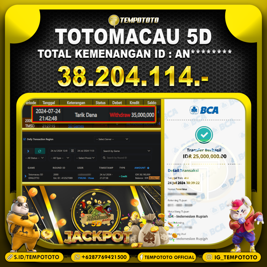 BUKTI JP TEMPOTOTO TOGEL