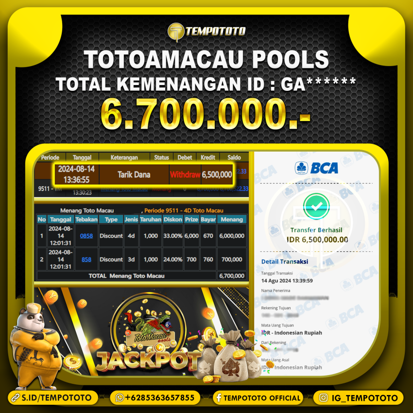 BUKTI JP TEMPOTOTO TOGEL