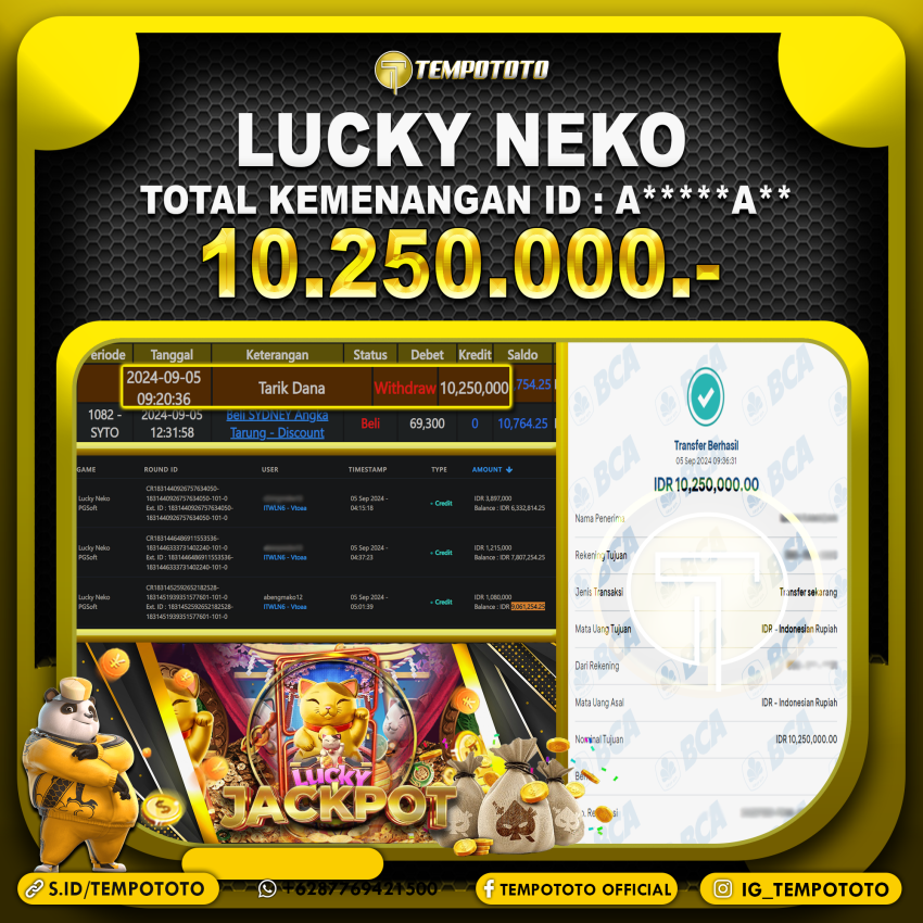 BUKTI JACKPOT TEMPOTOTO SLOT