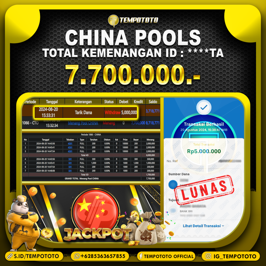 BUKTI JP TEMPOTOTO TOGEL