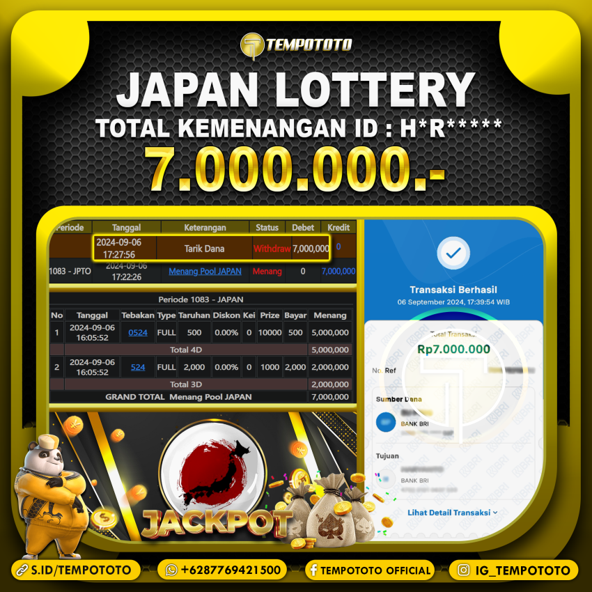 BUKTI JP TEMPOTOTO TOGEL