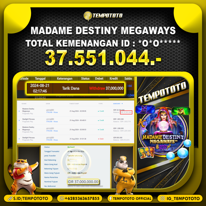 BUKTI JACKPOT TEMPOTOTO SLOT