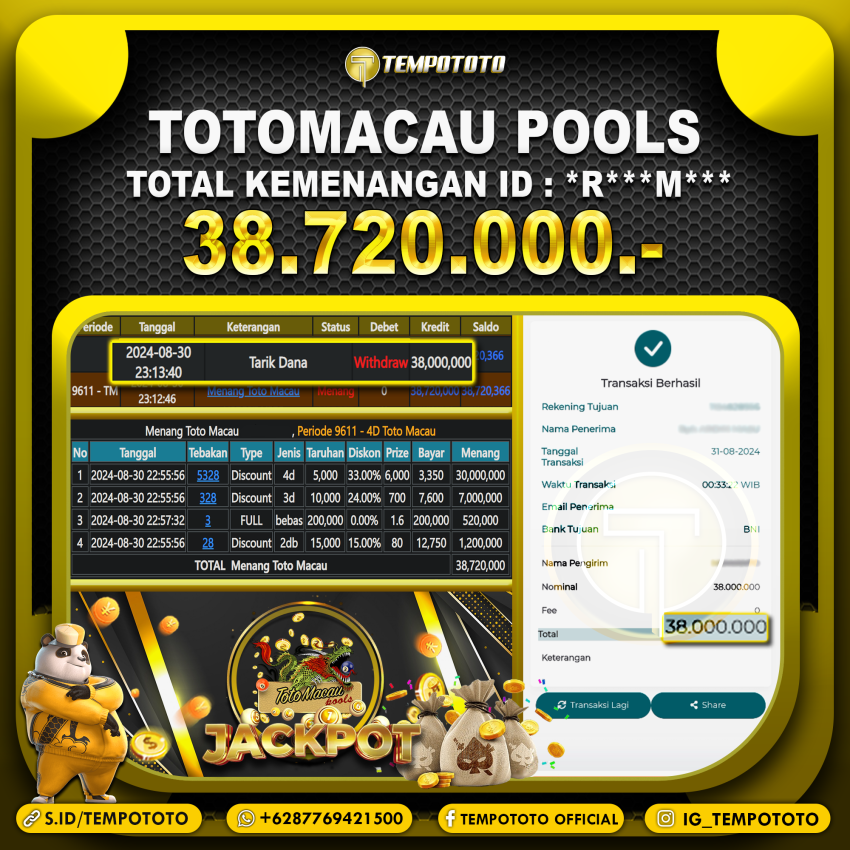 BUKTI JP TEMPOTOTO TOGEL