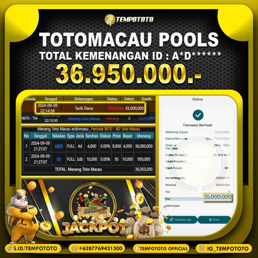 BUKTI JP TEMPOTOTO TOGEL