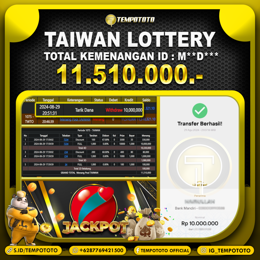 BUKTI JP TEMPOTOTO TOGEL