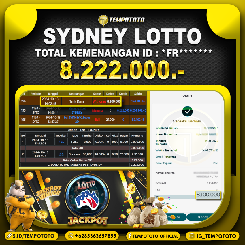 BUKTI JP TEMPOTOTO TOGEL