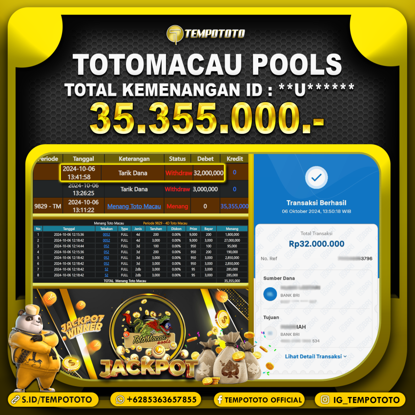 BUKTI JP TEMPOTOTO TOGEL