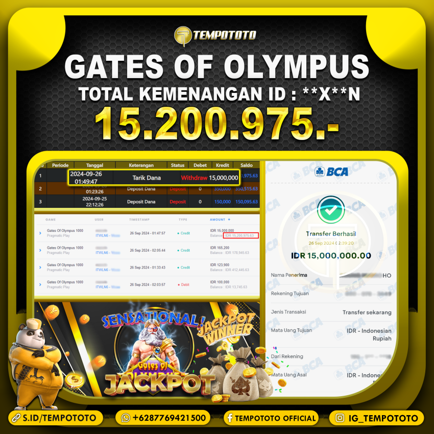 BUKTI JACKPOT TEMPOTOTO SLOT