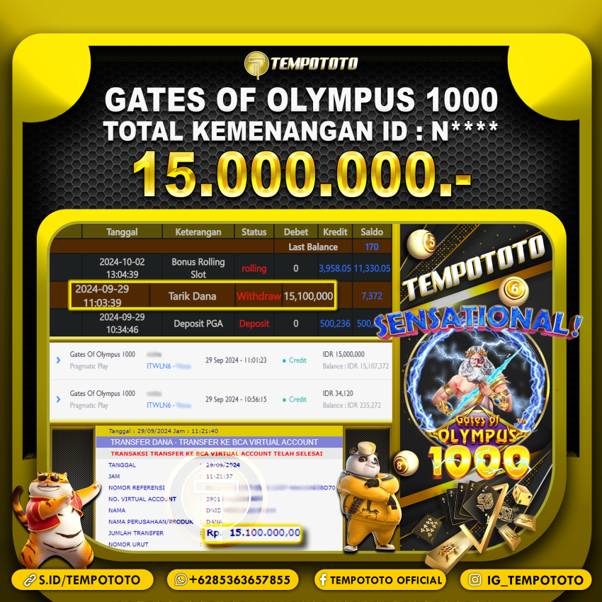 BUKTI JACKPOT TEMPOTOTO SLOT