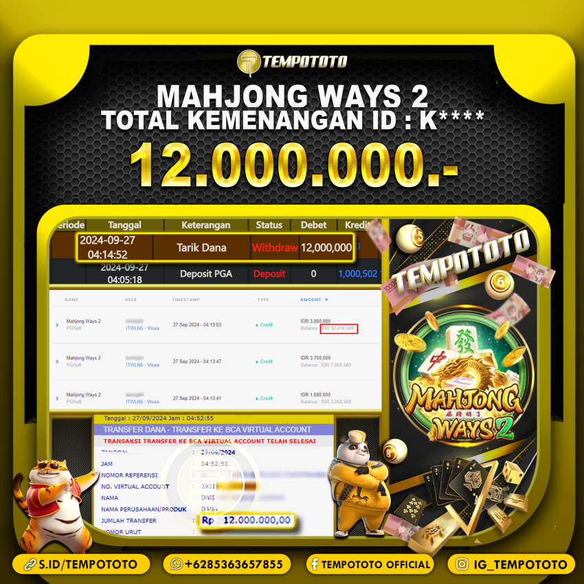 BUKTI JACKPOT TEMPOTOTO SLOT