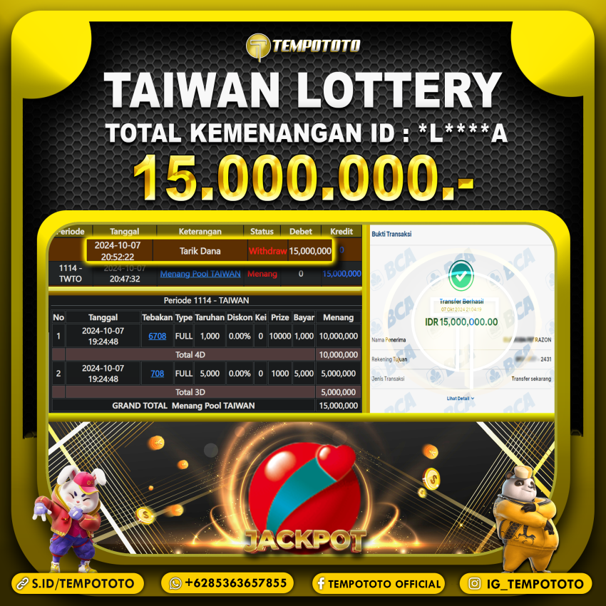 BUKTI JP TEMPOTOTO TOGEL