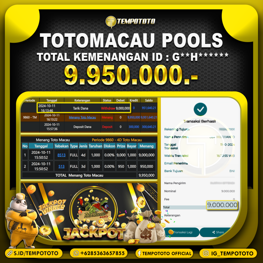 BUKTI JP TEMPOTOTO TOGEL