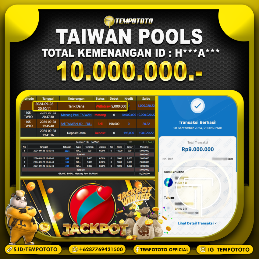 BUKTI JP TEMPOTOTO TOGEL