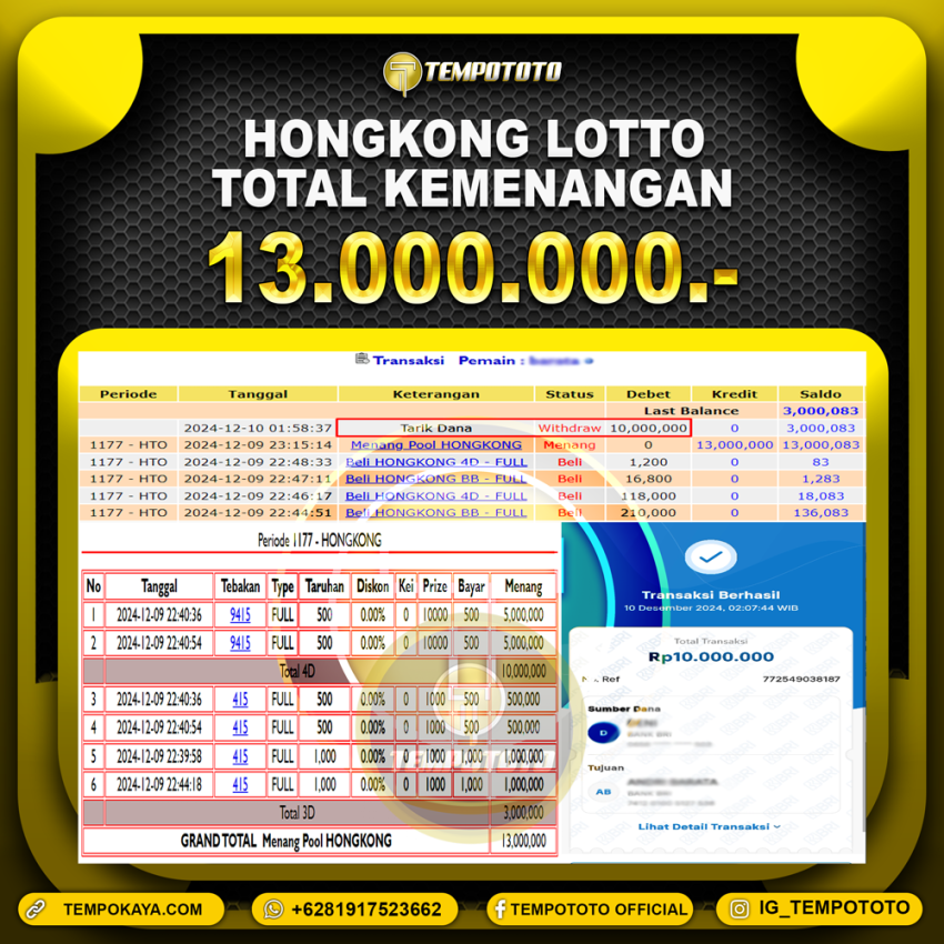 BUKTI JP TEMPOTOTO TOGEL