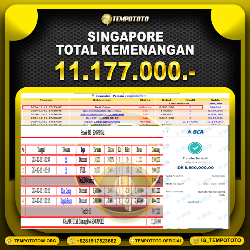 BUKTI JP TEMPOTOTO TOGEL