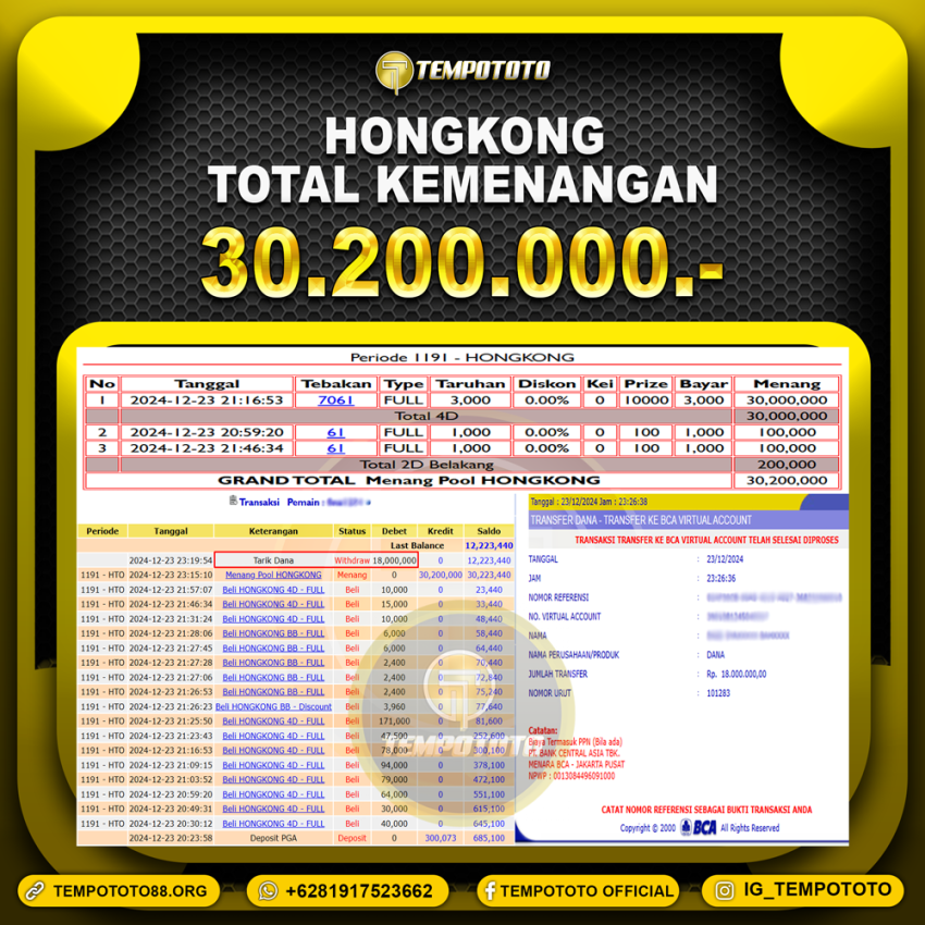 BUKTI JP TEMPOTOTO TOGEL