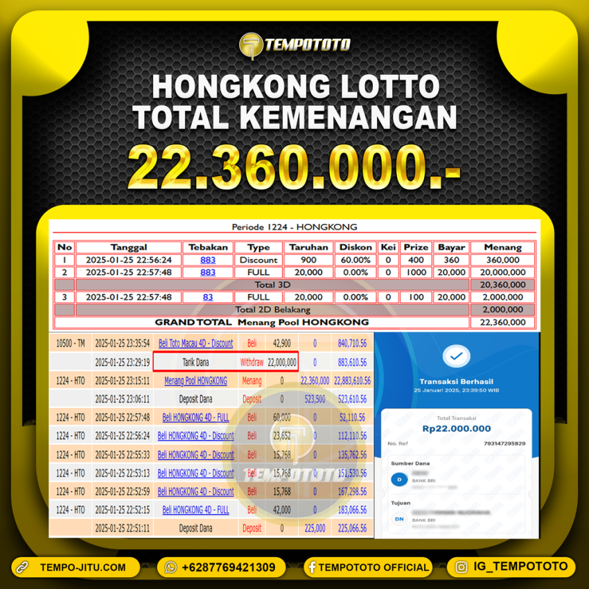 BUKTI JP TEMPOTOTO TOGEL